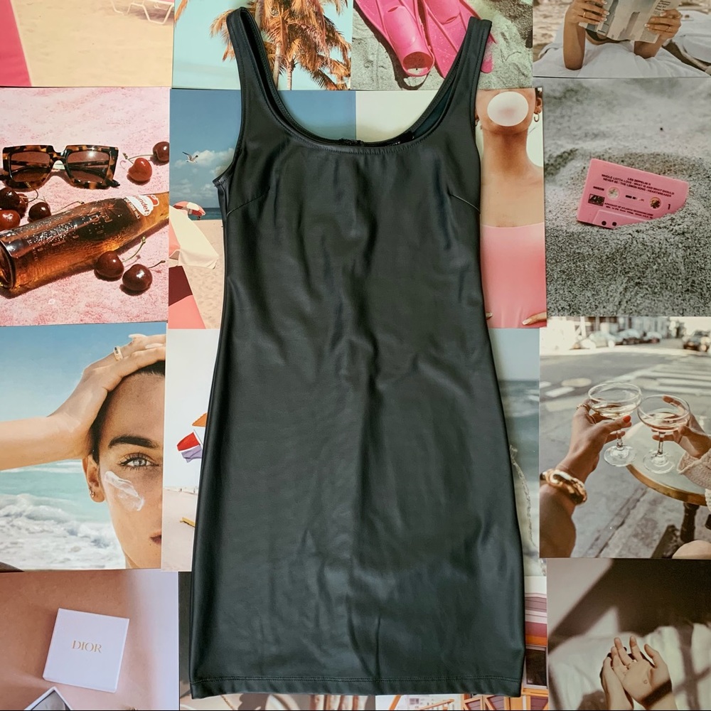 2/$15 F21 Faux Leather Dress